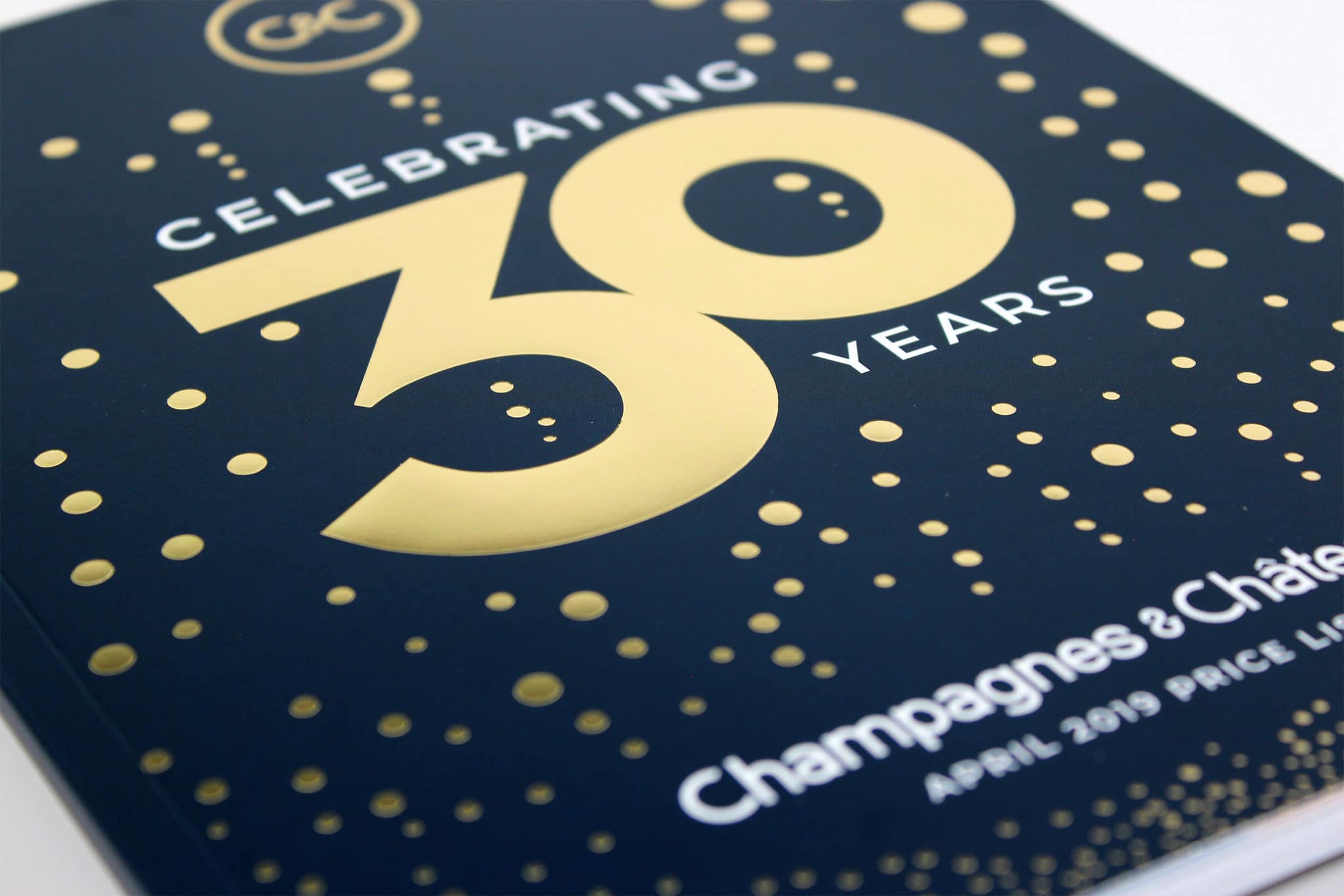 Printed Price List with Foiling on the cover